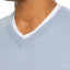 The Men's Store Cashmere V-neck Sweater Light Blue Slate