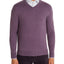 The Men's Store Cashmere V-neck Sweater Mulberry
