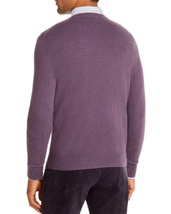 The Men's Store Cashmere V-neck Sweater Mulberry thumbnail 2