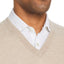 The Men's Store Cashmere V-neck Sweater Oatmeal