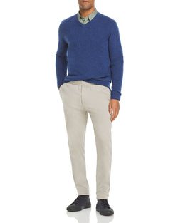 The Men's Store Cashmere V-neck Sweater Ocean Blue thumbnail 2