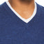 The Men's Store Cashmere V-neck Sweater Ocean Blue