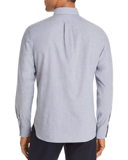 The Men's Store Chambray Classic Fit Shirt Blue thumbnail 2