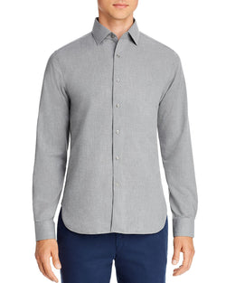The Men's Store Chambray Classic Fit Shirt Gray thumbnail 1