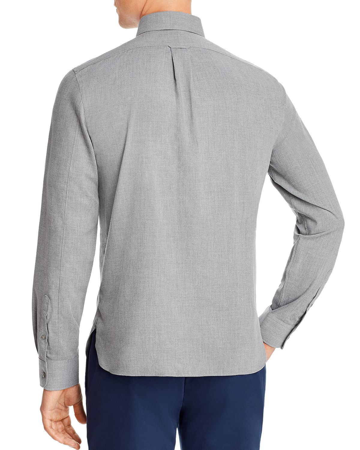 The Men's Store Chambray Classic Fit Shirt Gray
