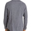 The Men's Store Check Print Classic Fit Flannel Shirt Blue / Gray