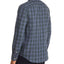 The Men's Store Check-print Classic Fit Shirt Gray Navy
