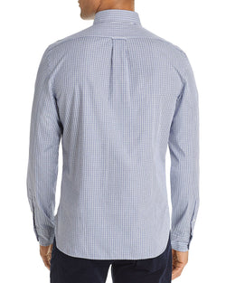 The Men's Store Check-print Classic Fit Shirt Navy thumbnail 2