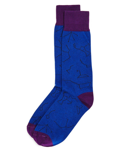 The Men's Store Constellation Socks Royal Blue