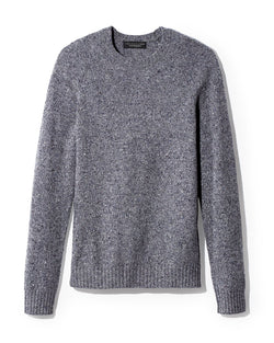 The Men's Store Crewneck Donegal Cashmere Sweater Gray thumbnail 2
