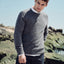 The Men's Store Crewneck Donegal Cashmere Sweater Gray