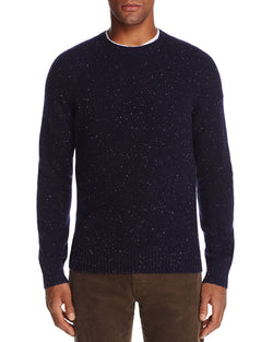 The Men's Store Crewneck Donegal Cashmere Sweater Navy thumbnail 1