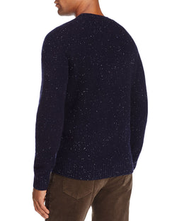 The Men's Store Crewneck Donegal Cashmere Sweater Navy thumbnail 2