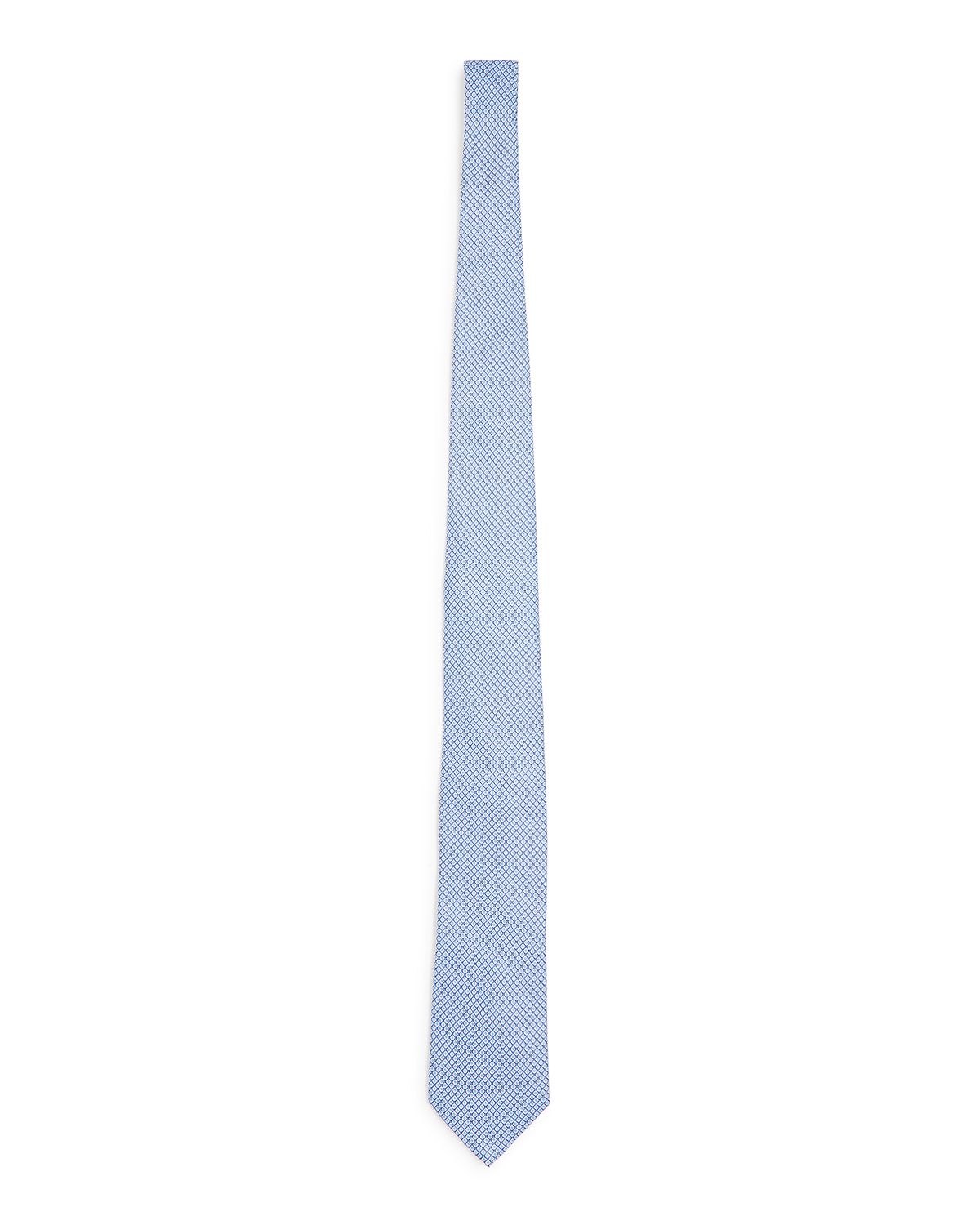 The Men's Store Diamond Neat Silk Classic Tie Blue