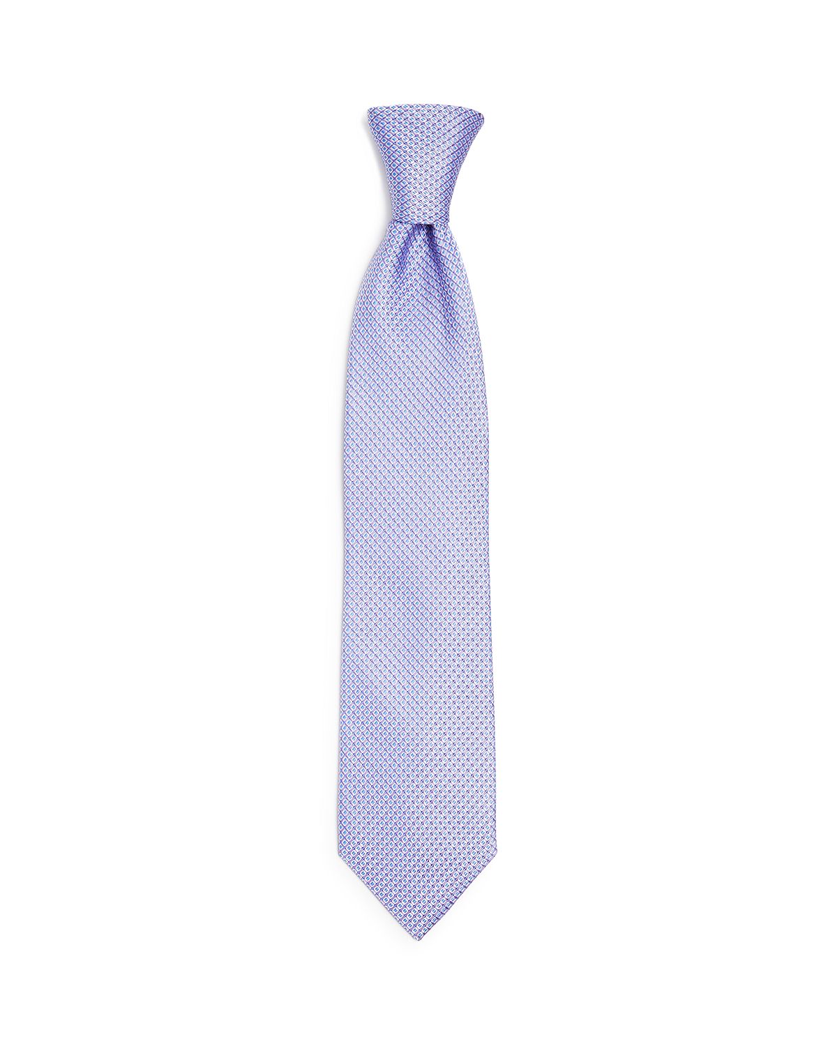 The Men's Store Diamond Neat Silk Classic Tie Lavender