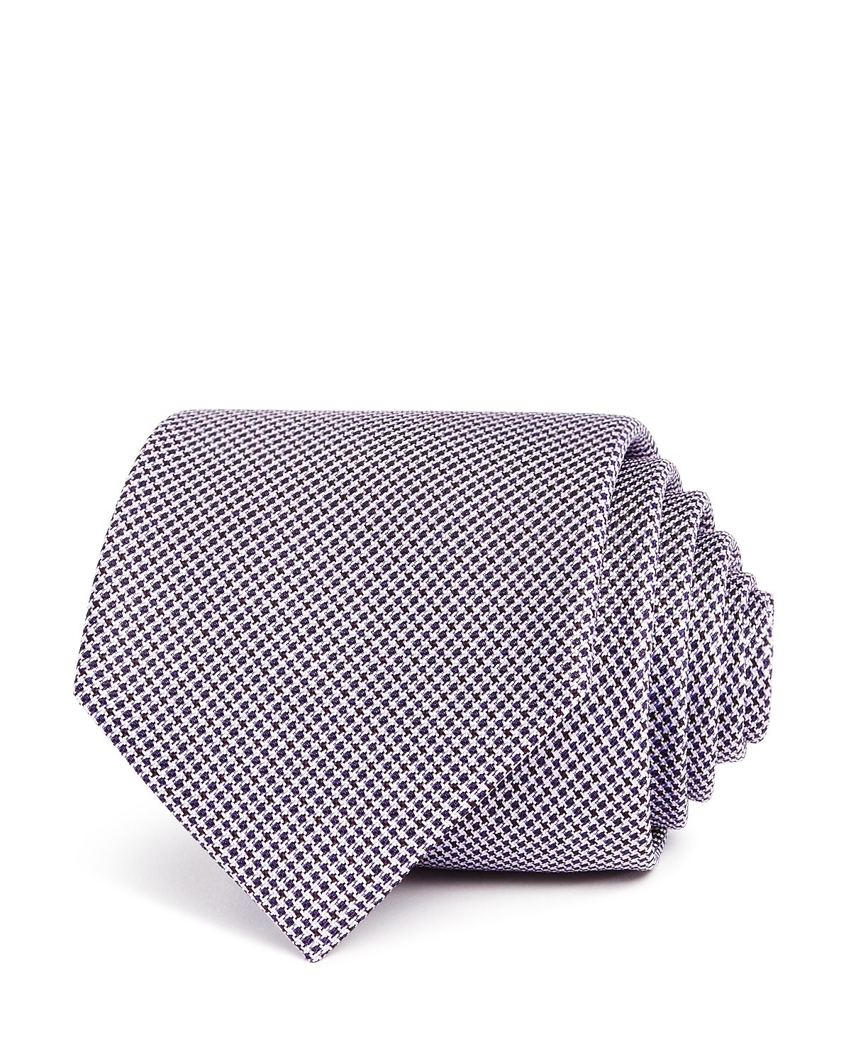 The Men's Store Ditsy-floral Silk Classic Tie Purple