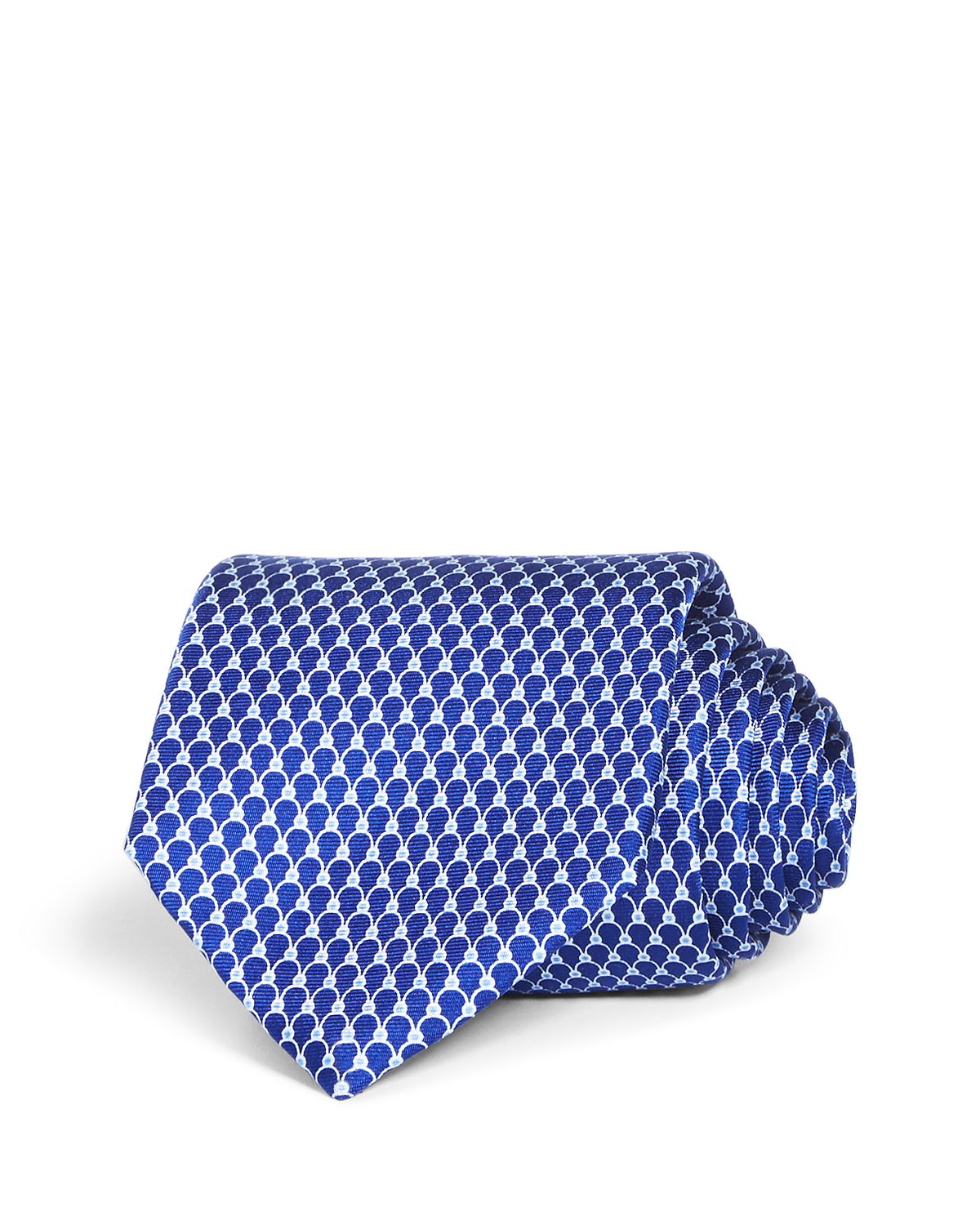 The Men's Store Dotted Scales Silk Classic Tie Navy