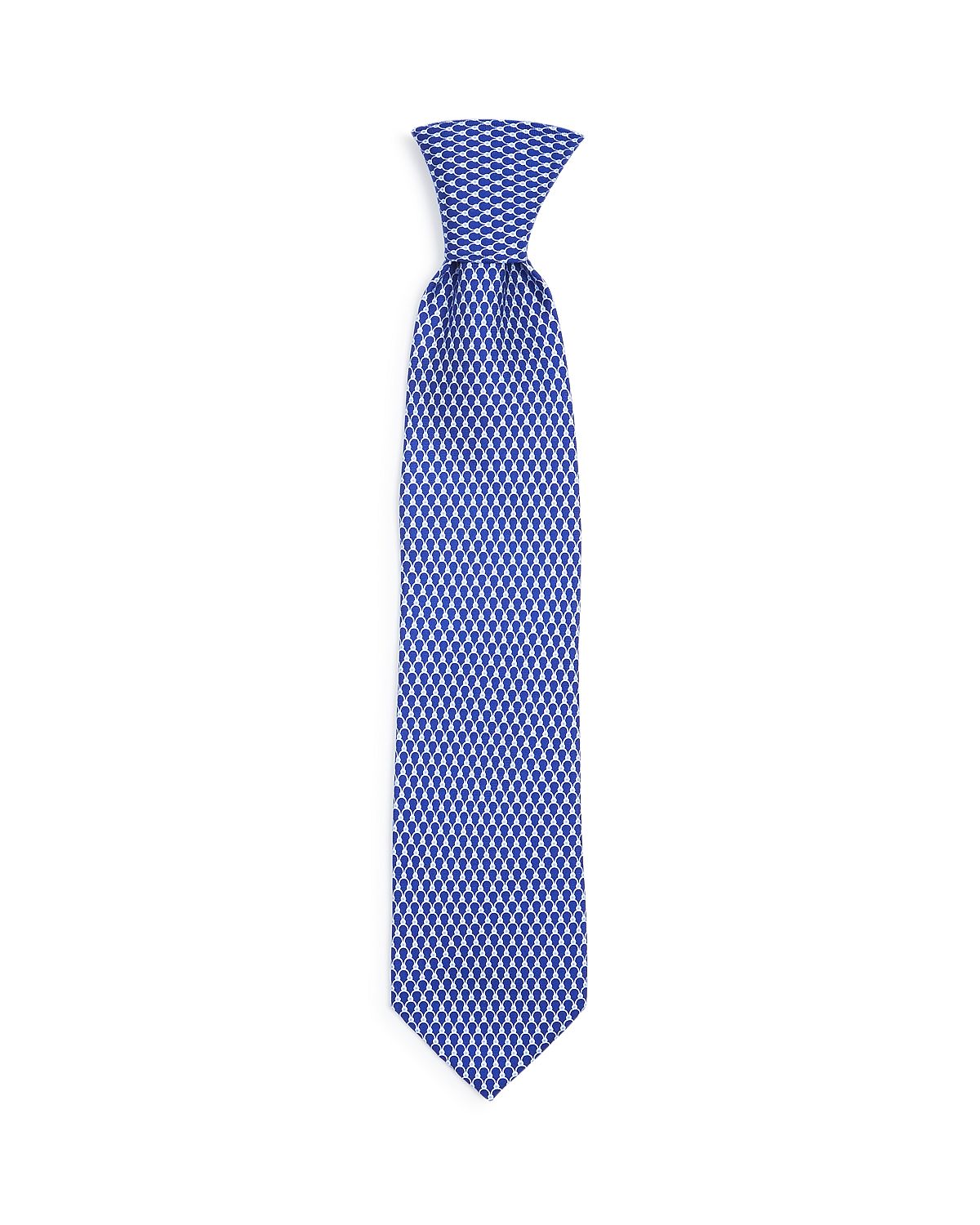 The Men's Store Dotted Scales Silk Classic Tie Navy