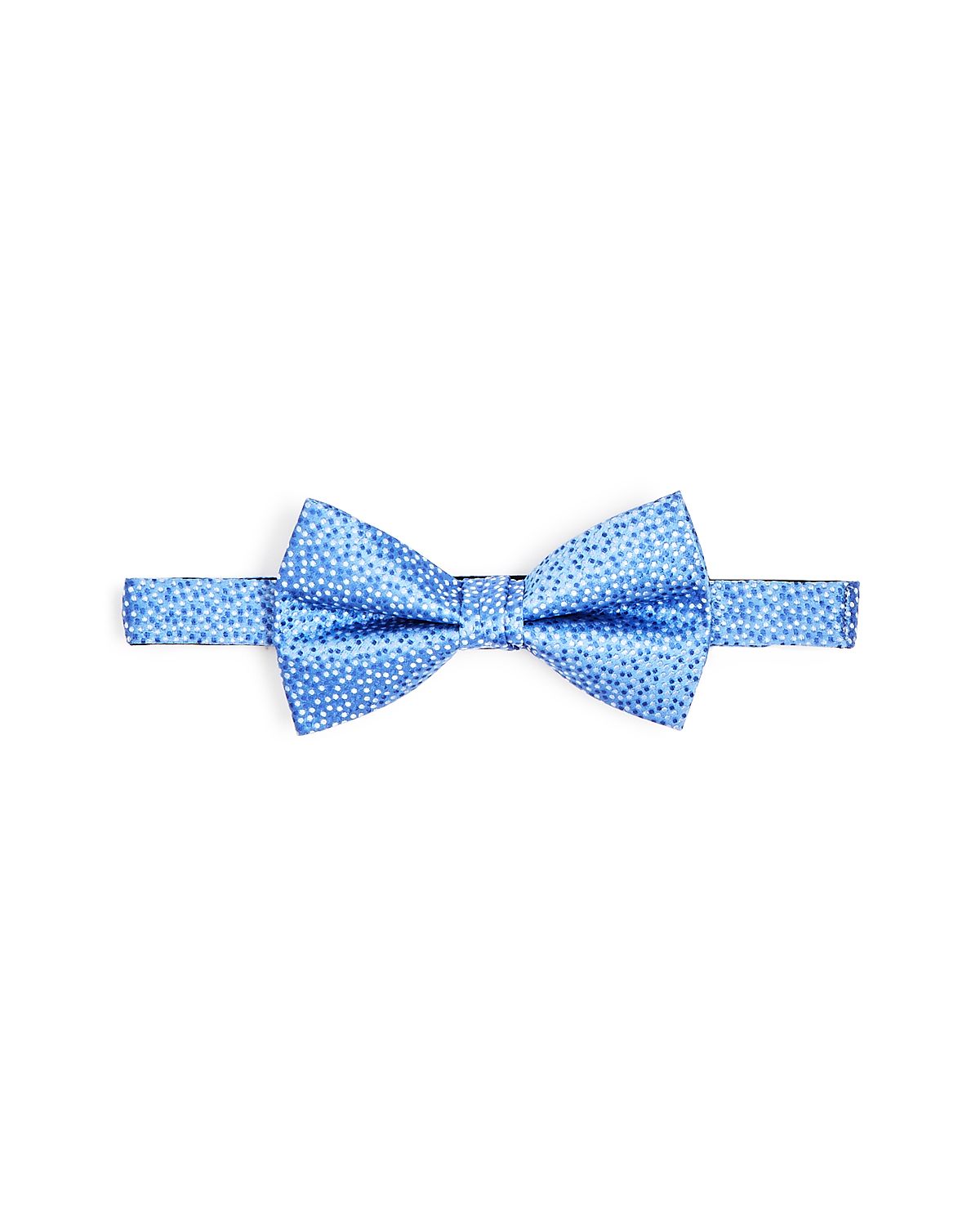 The Men's Store Dotted Silk Pre-tied Bowtie Blue