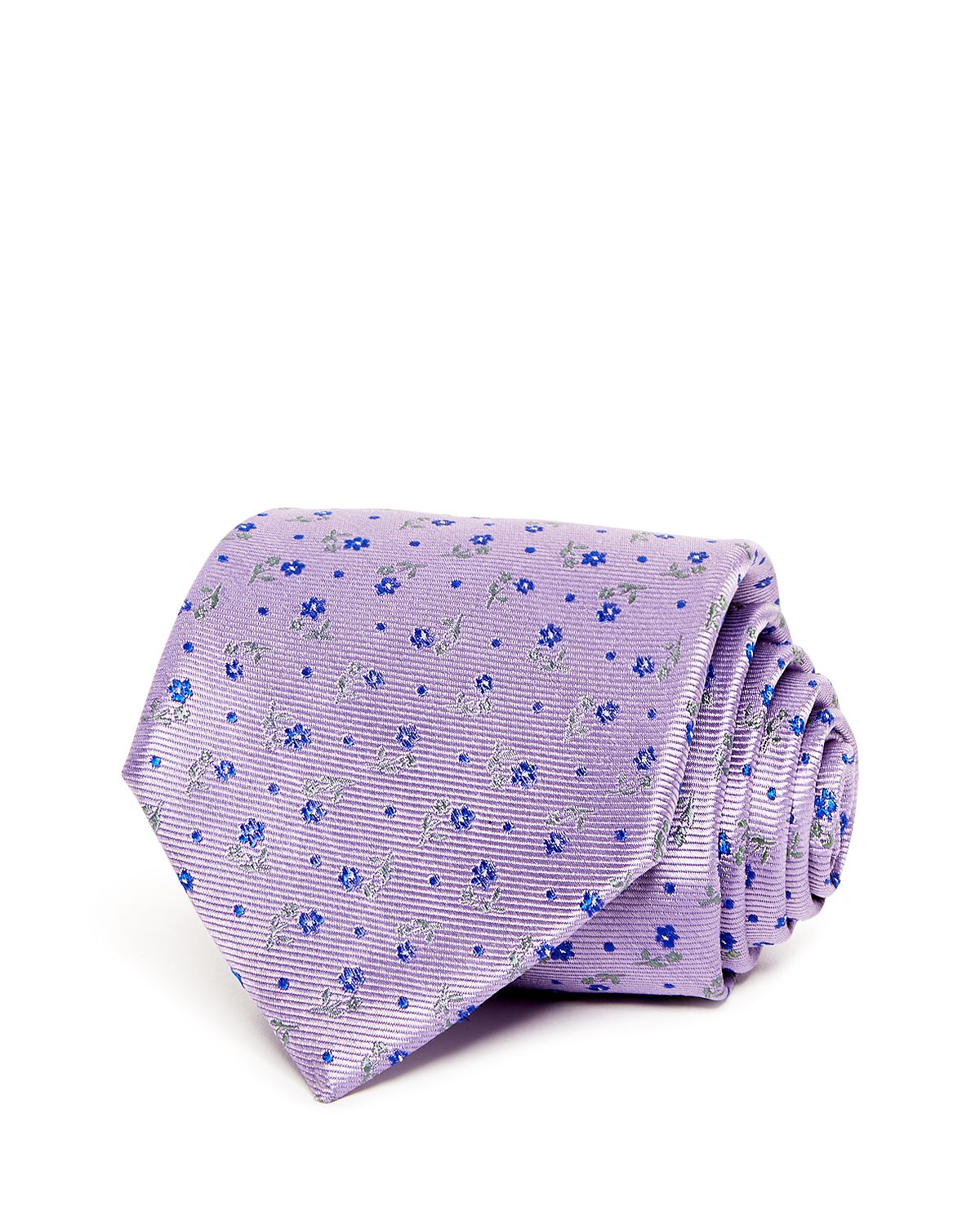 The Men's Store Floral Dot Classic Tie Lavendar