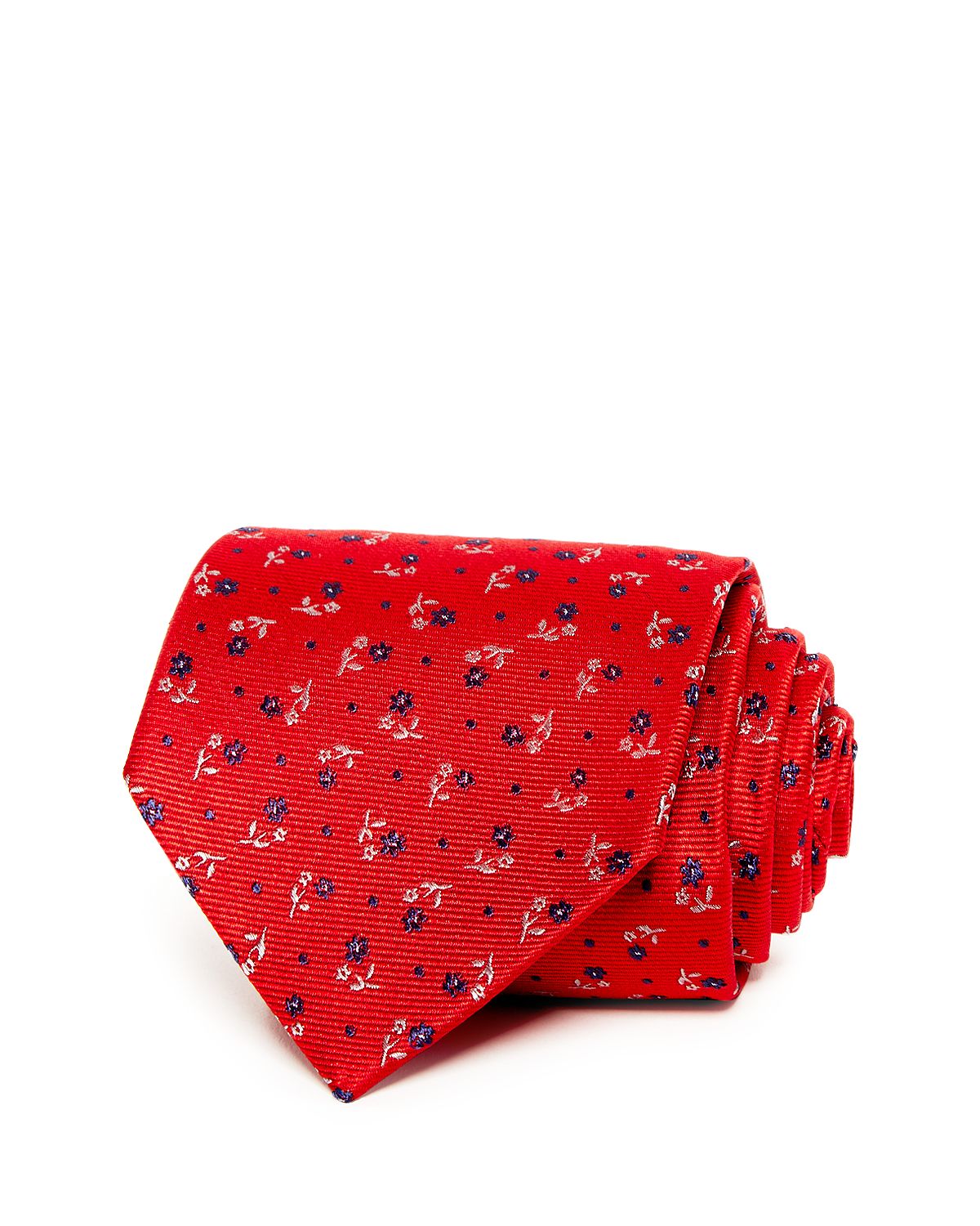 The Men's Store Floral Dot Classic Tie Red
