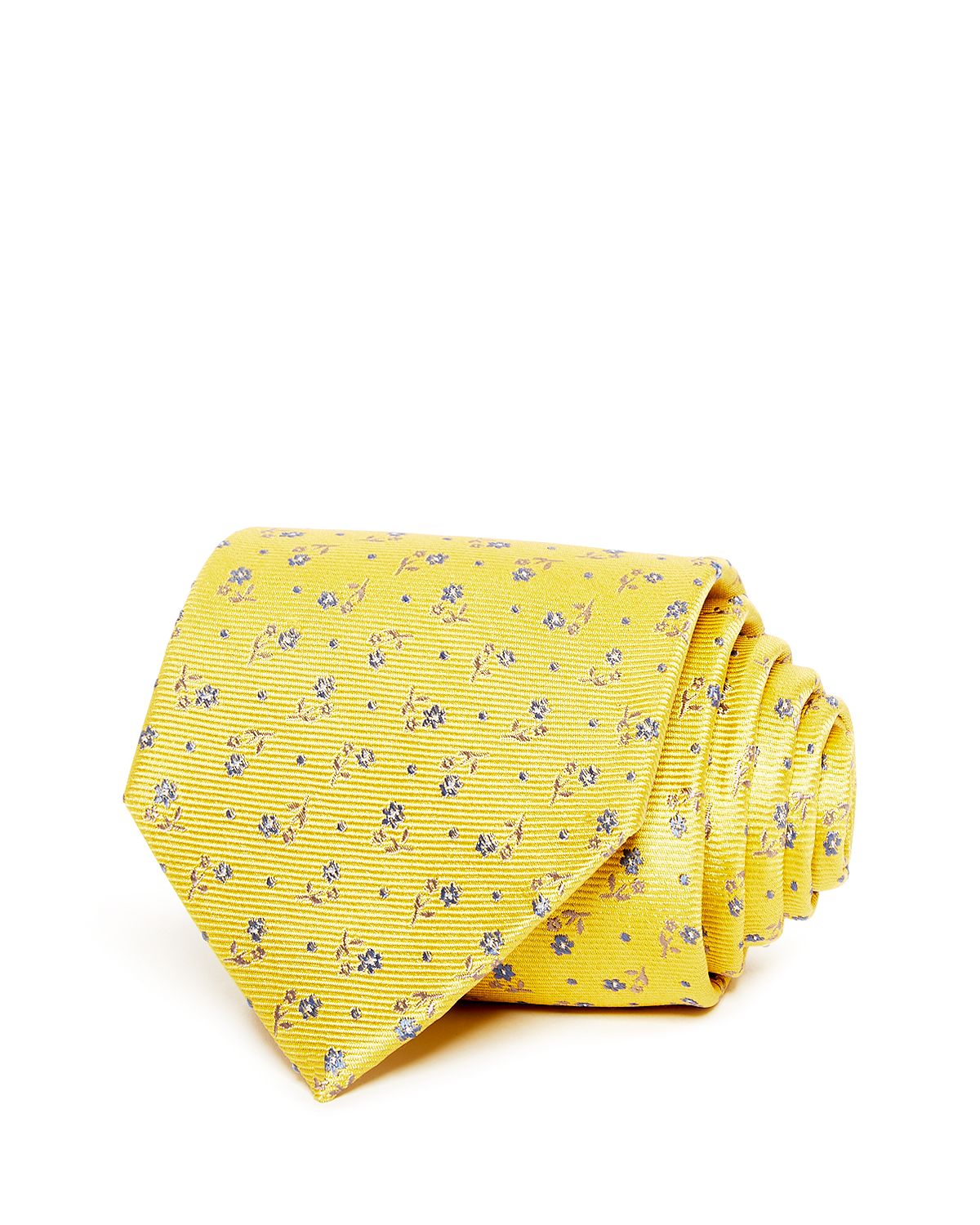 The Men's Store Floral Dot Classic Tie Yellow
