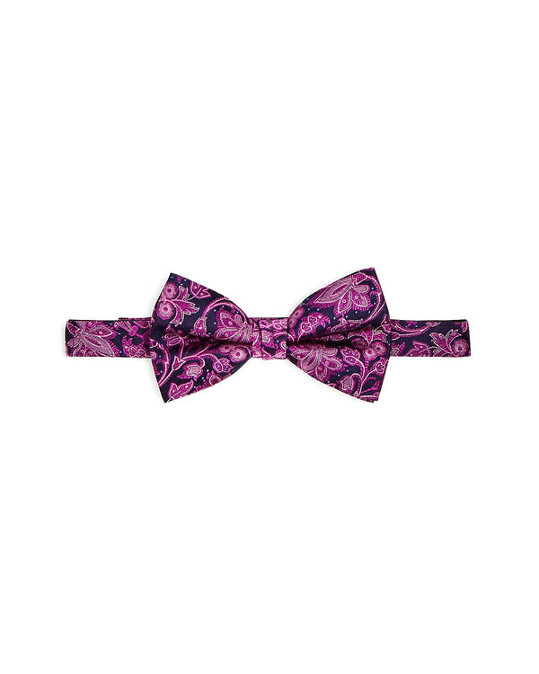The Men's Store Floral Paisley Silk Pre-tied Bowtie Pink