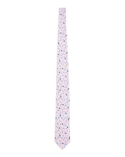 The Men's Store Floral Silk Classic Tie Pink thumbnail 2