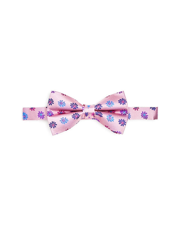 The Men's Store Floral Silk Pre-tied Bowtie Pink