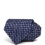The Men's Store Floret Medallion Classic Tie Navy/Blue/Gray
