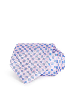 The Men's Store Florette Neat Silk Classic Tie Pink thumbnail 1