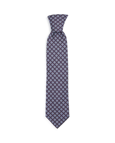 The Men's Store Florette Woven Silk Classic Tie Purple