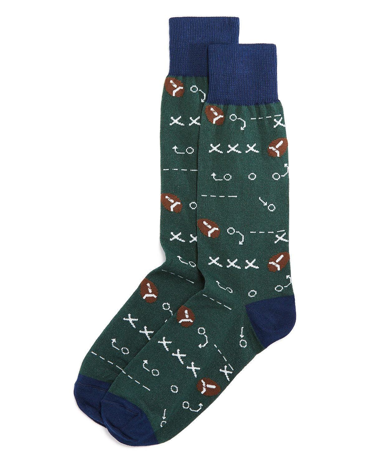The Men's Store Football Socks Navy
