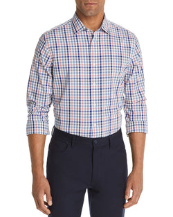 The Men's Store Four-color Check-print Classic Fit Shirt Dusty Rose thumbnail 1