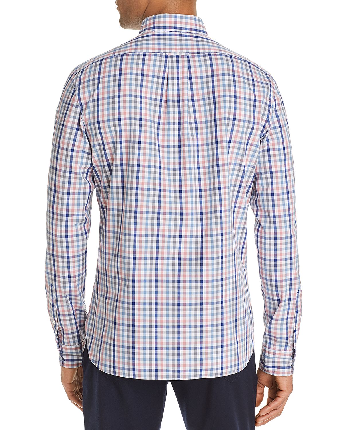 The Men's Store Four-color Check-print Classic Fit Shirt Dusty Rose