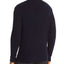 The Men's Store Funnel-neck Fisherman-rib Sweater Navy Blue