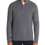 The Men's Store Half-button Cable Sweater Gray Navy Twist