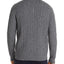 The Men's Store Half-button Cable Sweater Gray Navy Twist