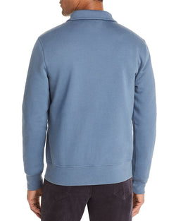 The Men's Store Half-zip Fleece Sweatshirt Blue Slate thumbnail 2