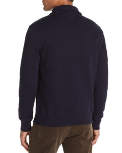 The Men's Store Half-zip Fleece Sweatshirt Navy thumbnail 2