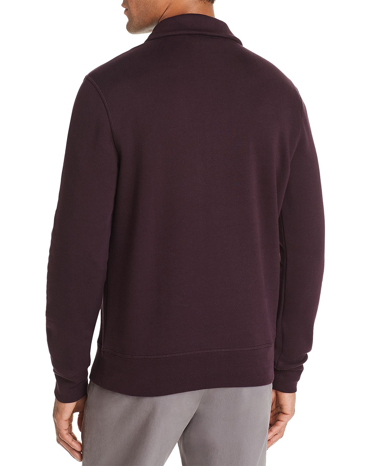 The Men's Store Half-zip Fleece Sweatshirt Raisin