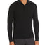 The Men's Store Long-sleeve Knit Classic Fit Polo Shirt Black