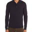 The Men's Store Long-sleeve Knit Classic Fit Polo Shirt Navy