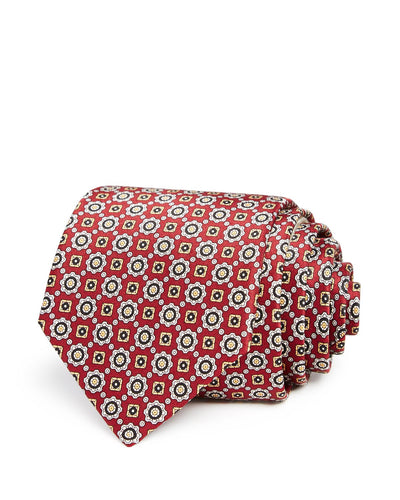 The Men's Store Medallion Classic Tie Burgundy