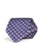 The Men's Store Medallion Woven Silk Classic Tie Navy/Red