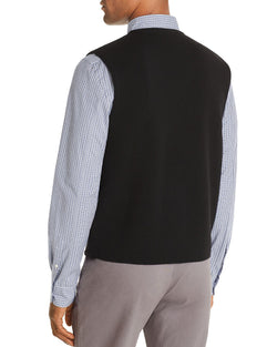 The Men's Store Merino Wool Vest Black thumbnail 3