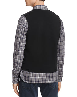 The Men's Store Merino Wool Vest Black thumbnail 4