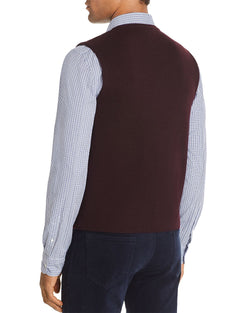 The Men's Store Merino Wool Vest Raisin thumbnail 2