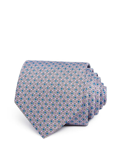 The Men's Store Micro Circle Floret Classic Tie Lavender