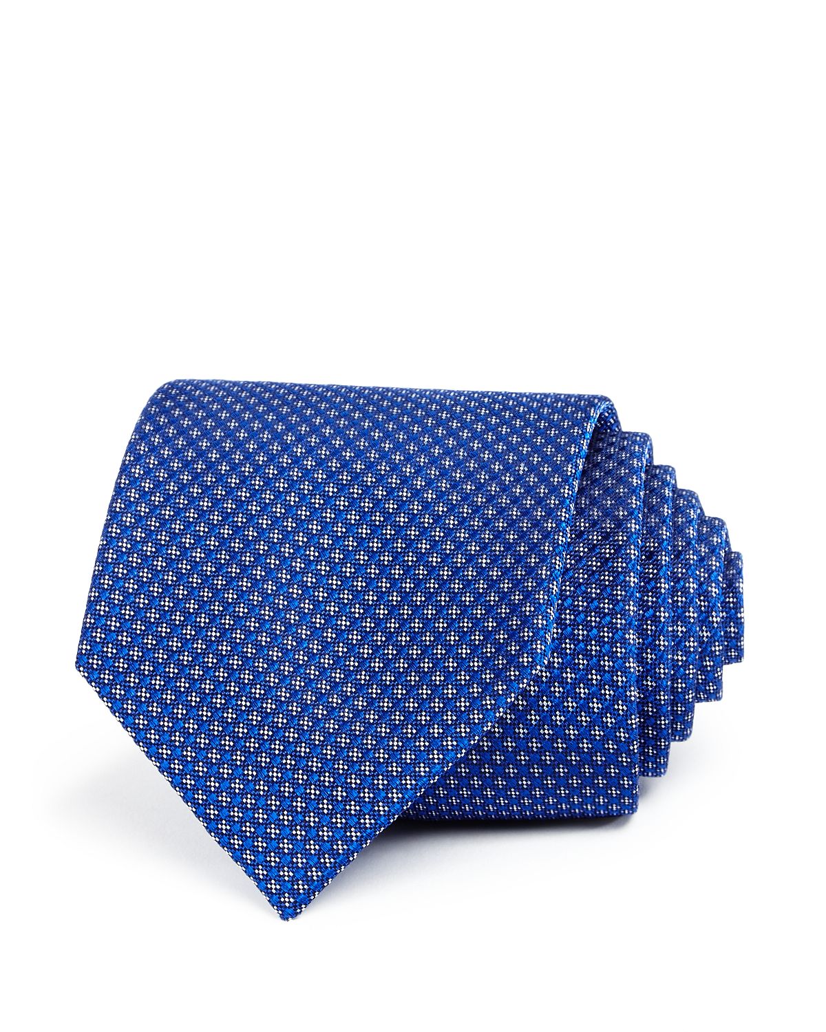 The Men's Store Micro-neat Silk Classic Tie Royal